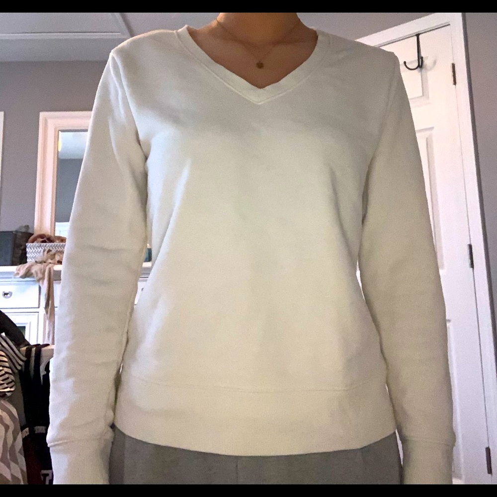 White sweatshirt